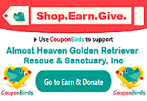 CouponBirds for Almost Heaven Golden Retriever Rescue & Sanctuary
