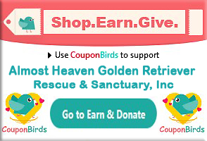 CouponBirds for Almost Heaven Golden Retriever Rescue & Sanctuary